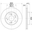 Hella | Bremsscheibe | 8DD 355 115-341