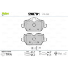 Valeo | Bremsbelagsatz, Scheibenbremse | 598701