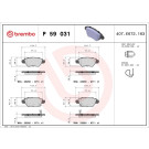 Brembo | Bremsbelagsatz, Scheibenbremse | P 59 031