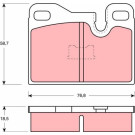 GDB310 Bremsbelagsatz, Scheibenbremse