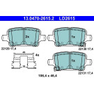 Bremsbelagsatz, Scheibenbremse ATE Ceramic 13.0470-2615.2