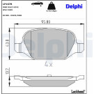 Delphi | Bremsbelagsatz, Scheibenbremse | LP1678 Delphi | Bremsbelagsatz, Scheibenbremse | LP1678