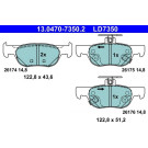 Bremsbelagsatz, Scheibenbremse ATE Ceramic 13.0470-7350.2