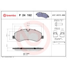 P 24 152 Bremsbelagsatz, Scheibenbremse PRIME LINE