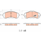 GDB2044 Bremsbelagsatz, Scheibenbremse COTEC GDB2044 Bremsbelagsatz, Scheibenbremse COTEC