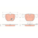 GDB1261 Bremsbelagsatz, Scheibenbremse COTEC GDB1261 Bremsbelagsatz, Scheibenbremse COTEC