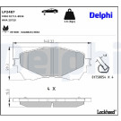 Delphi | Bremsbelagsatz, Scheibenbremse | LP2487 Delphi | Bremsbelagsatz, Scheibenbremse | LP2487