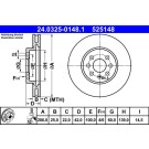 ATE | Bremsscheibe | 24.0325-0148.1