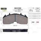 882286 Bremsbelagsatz, Scheibenbremse OPTIPACK 882286 Bremsbelagsatz, Scheibenbremse OPTIPACK