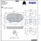 Delphi | Bremsbelagsatz, Scheibenbremse | LP1015
