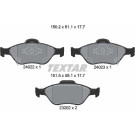 Textar | Bremsbelagsatz, Scheibenbremse | 2402201