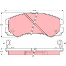 GDB1186 Bremsbelagsatz, Scheibenbremse GDB1186 Bremsbelagsatz, Scheibenbremse
