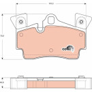 GDB1652 Bremsbelagsatz, Scheibenbremse COTEC GDB1652 Bremsbelagsatz, Scheibenbremse COTEC