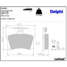 Delphi Bremsbelagsatz, Scheibenbremse LP451