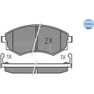 Meyle | Bremsbelagsatz, Scheibenbremse | 025 217 2517/W