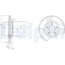 Delphi | Bremsscheibe | BG3826