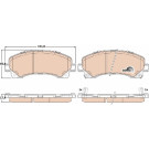 GDB3545 Bremsbelagsatz, Scheibenbremse COTEC GDB3545 Bremsbelagsatz, Scheibenbremse COTEC