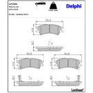 Delphi Bremsbelagsatz, Scheibenbremse LP1502 Delphi Bremsbelagsatz, Scheibenbremse LP1502