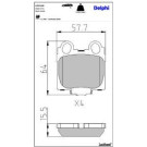 Delphi Bremsbelagsatz, Scheibenbremse LP1510