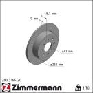 Zimmermann Bremsscheibe Coat Z 280.3164.20 Zimmermann Bremsscheibe Coat Z 280.3164.20