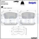 Delphi | Bremsbelagsatz, Scheibenbremse | LP2027
