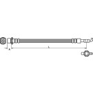 Metzger | Bremsschlauch | 4110971