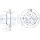 Delphi | Bremsscheibe | BG3775C