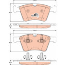 GDB1797 Bremsbelagsatz, Scheibenbremse COTEC GDB1797 Bremsbelagsatz, Scheibenbremse COTEC