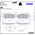 Delphi | Bremsbelagsatz, Scheibenbremse | LP2036