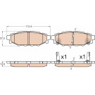 GDB3568 Bremsbelagsatz, Scheibenbremse GDB3568 Bremsbelagsatz, Scheibenbremse