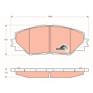 TRW Bremsbelagsatz, Scheibenbremse COTEC GDB3424 TRW Bremsbelagsatz, Scheibenbremse COTEC GDB3424