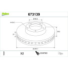 Valeo | Bremsscheibe | 673139