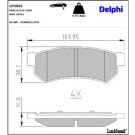 Delphi Bremsbelagsatz, Scheibenbremse LP2502