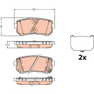 GDB3636 Bremsbelagsatz, Scheibenbremse