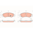 GDB1420 Bremsbelagsatz, Scheibenbremse COTEC