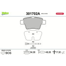 Valeo | Bremsbelagsatz, Scheibenbremse | 301702A