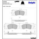 Delphi Bremsbelagsatz, Scheibenbremse LP1932 Delphi Bremsbelagsatz, Scheibenbremse LP1932