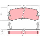 GDB730 Bremsbelagsatz, Scheibenbremse GDB730 Bremsbelagsatz, Scheibenbremse