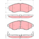 GDB3345 Bremsbelagsatz, Scheibenbremse GDB3345 Bremsbelagsatz, Scheibenbremse