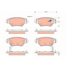 GDB1471 Bremsbelagsatz, Scheibenbremse COTEC GDB1471 Bremsbelagsatz, Scheibenbremse COTEC