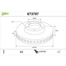 Valeo | Bremsscheibe | 673707
