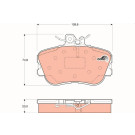GDB1094 Bremsbelagsatz, Scheibenbremse COTEC GDB1094 Bremsbelagsatz, Scheibenbremse COTEC