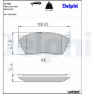 Delphi | Bremsbelagsatz, Scheibenbremse | LP783 Delphi | Bremsbelagsatz, Scheibenbremse | LP783