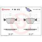 Brembo | Bremsbelagsatz, Scheibenbremse | P 06 012