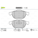 598993 Bremsbelagsatz, Scheibenbremse