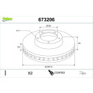 Valeo | Bremsscheibe | 673206