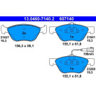 ATE | Bremsensatz, Scheibenbremse | 24.0122-0145.1+13.0460-7140.2