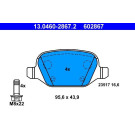 13.0460-2867.2 Bremsbelagsatz, Scheibenbremse