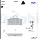 Delphi | Bremsbelagsatz, Scheibenbremse | LP1201