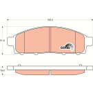 GDB3435 Bremsbelagsatz, Scheibenbremse COTEC GDB3435 Bremsbelagsatz, Scheibenbremse COTEC